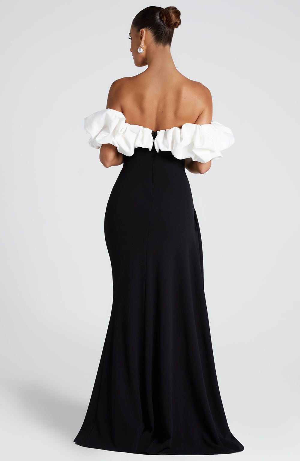 Nicole | Damen Schulterfreies Figurbetontes Abendkleid