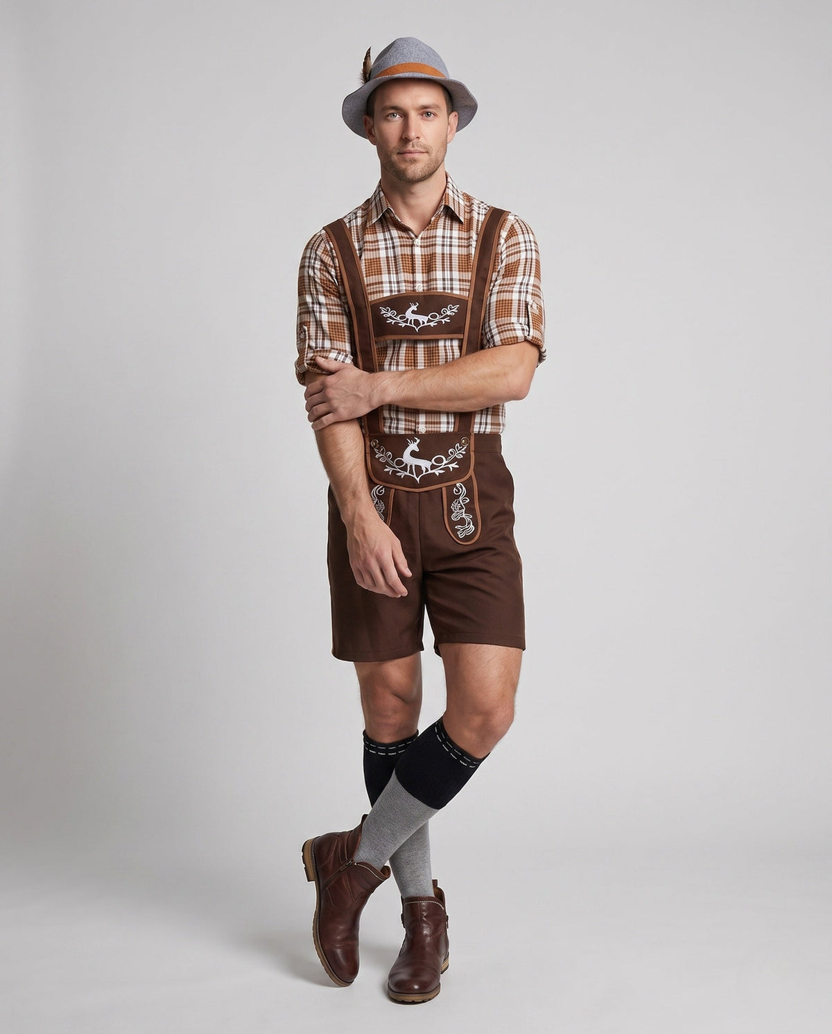 Martin | Herren Trachten Lederhose & Oberteil Set