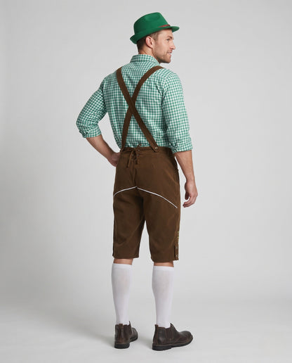 Elias | Herren Bestickt Trachten Lederhose