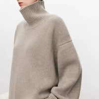 Sophie | Damen Oversized Strick Rollkragenpullover