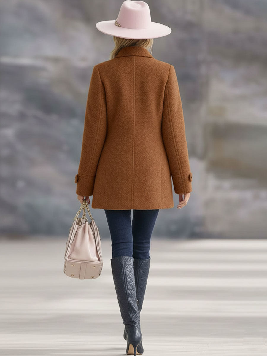 Stefanie | Damen Kuschelige Taillierte Fleecejacke mit Reißverschluss