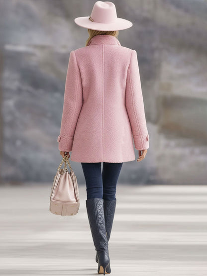 Stefanie | Damen Kuschelige Taillierte Fleecejacke mit Reißverschluss