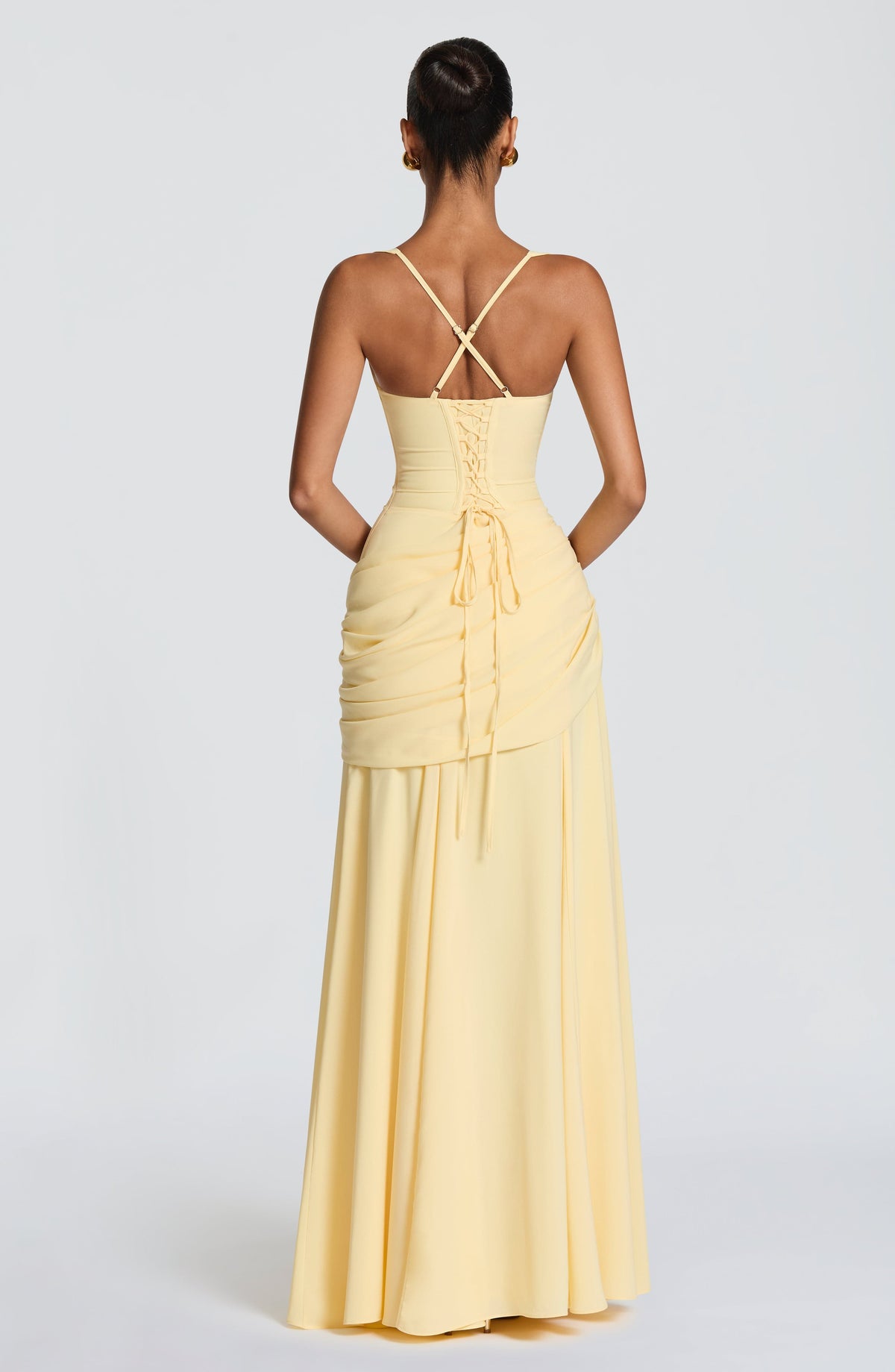 Mavey | Damen Festliche Eckigem Ausschnitt Maxi Dress