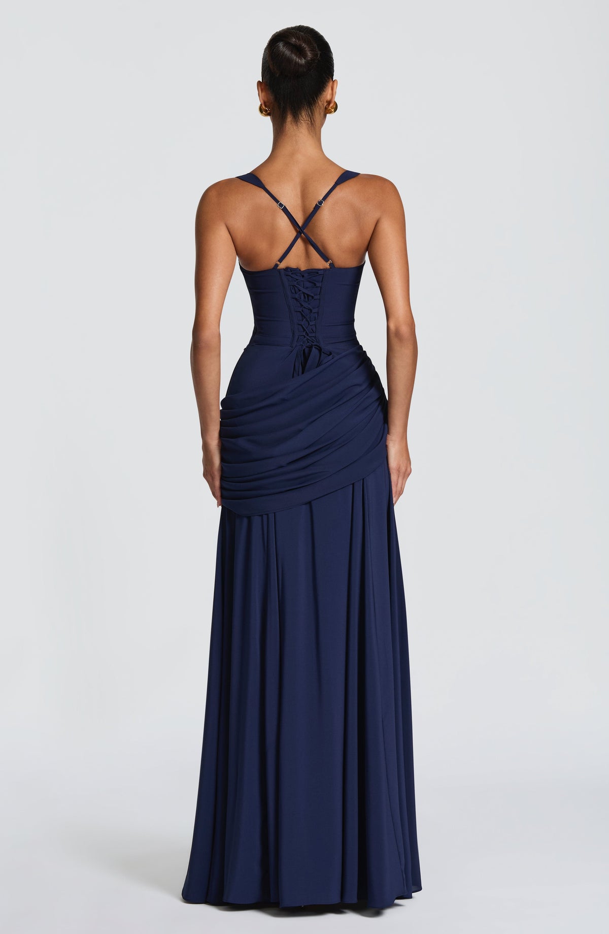 Mavey | Damen Festliche Eckigem Ausschnitt Maxi Dress