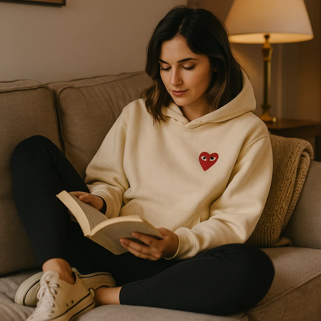 Theresa | Damen Lässiger Bequemer Kapuzenpullover