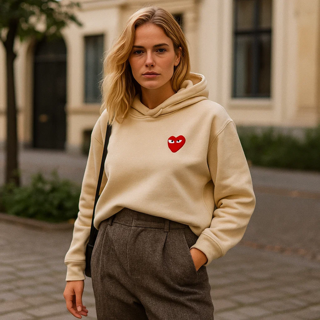Theresa | Damen Lässiger Bequemer Kapuzenpullover