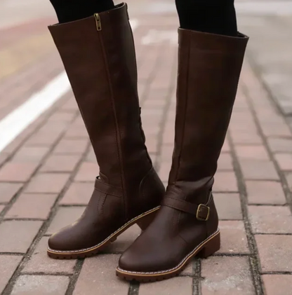 Oda | Damen Lässige Kniehohe Orthopädische Stiefel