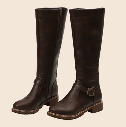 Oda | Damen Lässige Kniehohe Orthopädische Stiefel