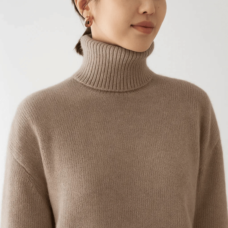 Ute | Damen Weicher Oversized Rollkragenpullover