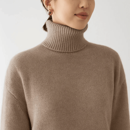 Ute | Damen Weicher Oversized Rollkragenpullover