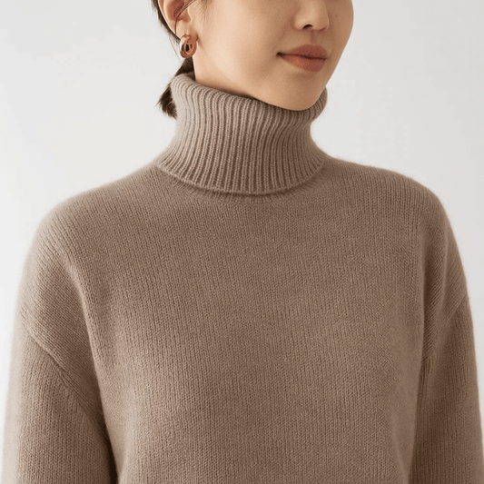Ute | Damen Weicher Oversized Rollkragenpullover